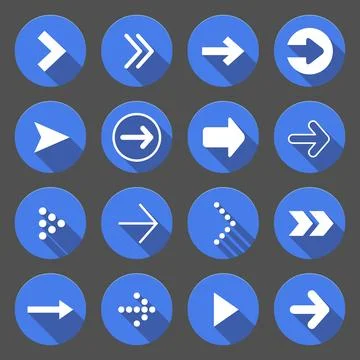 Arrow icons on red circle Stock-Illustration