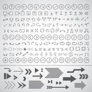 Arrow icons set イラスト素材
