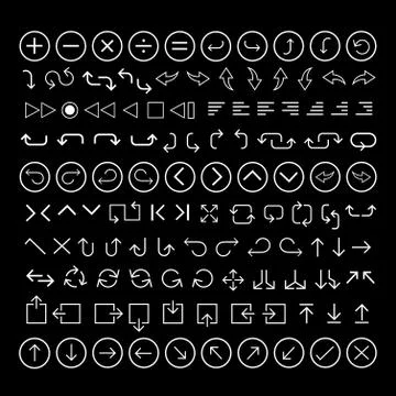 Arrow icons set イラスト素材