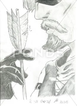 The arrow Stock Illustration