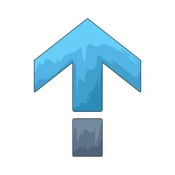Arrow Up illustration Illustrazione stock