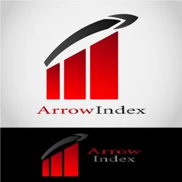 ARROW INDEX LOGO 2 Stock Illustration