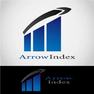 ARROW INDEX LOGO Stock Illustration