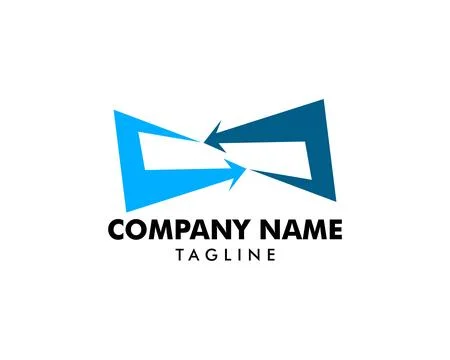 Arrow infinity business vector logo symbol design template Stock Illustration