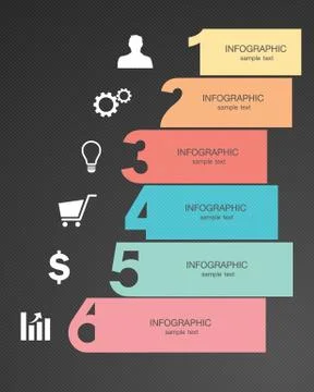 $arrow infographic Stock Illustration