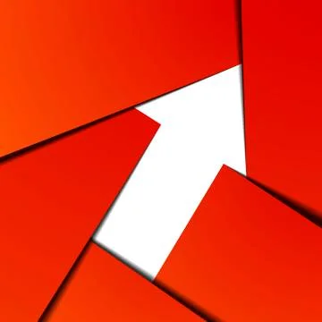 Arrow Up Infographic Stock Illustration