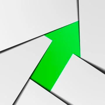 Arrow Up Infographic Stock Illustration