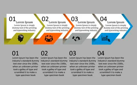 Arrow infographics Stock Illustration