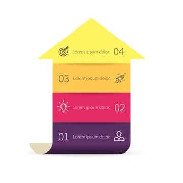 Arrow for infographics. Vector design element. Stock Illustration