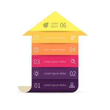 Arrow for infographics. Vector design element. Stock Illustration