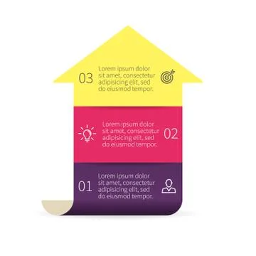 Arrow for infographics. Vector design element. Stock Illustration