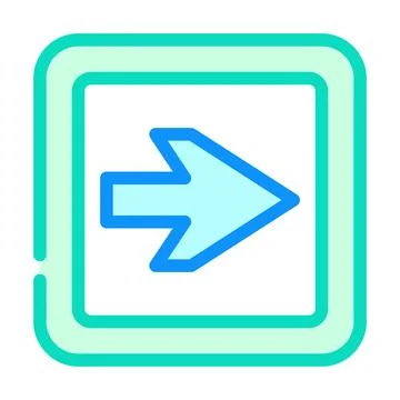 Arrow information color icon vector illustration Stock Illustration
