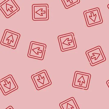 Arrow information line vector seamless pattern 스톡 일러스트