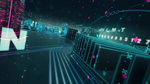 Arrow information paradox with digital technology concept Stock Footage 93881157