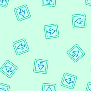 Arrow information vector seamless pattern イラスト素材