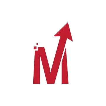 Arrow initial letter design Illustrazione stock