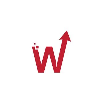 Arrow initial letter design Stockillustratie