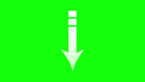 Arrow Isolated Green Screen Stock Footage Video stock 343928907