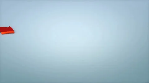 Arrow jumps overcoming resistance. With alpha matte. Stock Footage 24206909