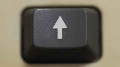 Up Arrow Key Pressed For Progress Stock Footage 323800222