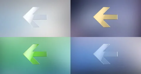 Arrow Left 3d Icon 4K Vídeos de archivo 66517672