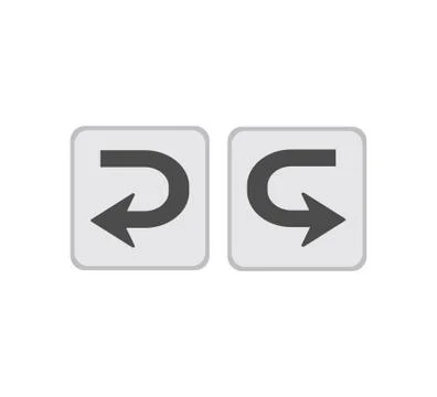 Arrow to left and right Stock Illustration