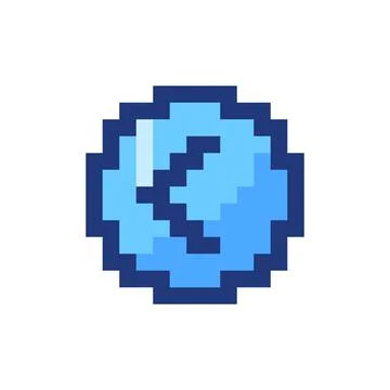 Arrow left button pixelated RGB color ui icon Stock Illustration