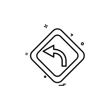 Arrow left centre icon vector design Stock Illustration