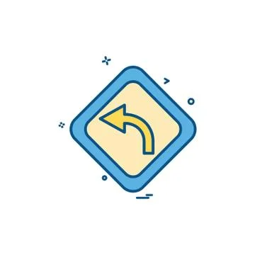 Arrow left centre icon vector design Stock Illustration