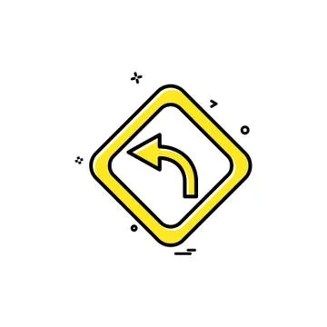 Arrow left centre icon vector design Stock Illustration