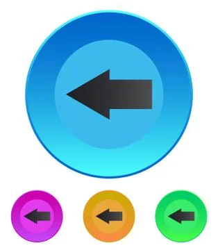 Arrow left icon Stock Illustration