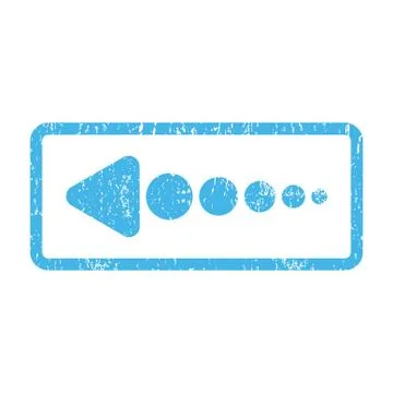 Arrow Left Icon Rubber Stamp Stock Illustration