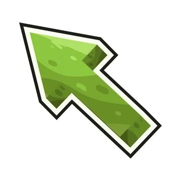 Arrow up left illustration Stock Illustration