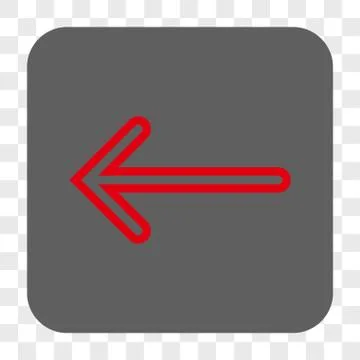 Arrow Left Interface Toolbar Button Illustrazione stock