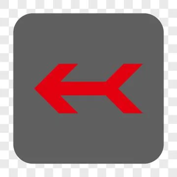 Arrow Left Interface Toolbar Button Illustrazione stock