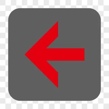 Arrow Left Interface Toolbar Button Illustrazione stock