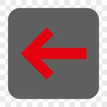 Arrow Left Interface Toolbar Button Illustrazione stock