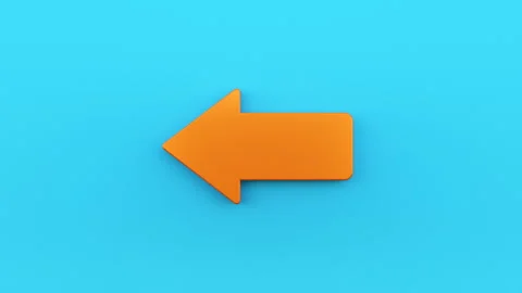 Arrow left, pop up symbol. Stock Footage 314735047