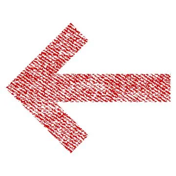 Arrow Left Raster Textured Icon For Overlay Watermark Stamps Stock Illustration