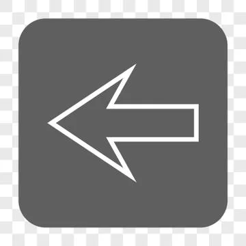 Arrow Left Rounded Square Button Stock Illustration