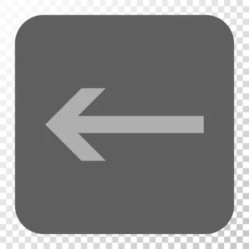 Arrow Left Rounded Square Button 스톡 일러스트