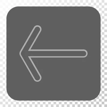 Arrow Left Rounded Square Button 스톡 일러스트