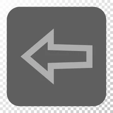 Arrow Left Rounded Square Button Stock Illustration