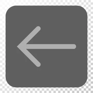 Arrow Left Rounded Square Button 스톡 일러스트