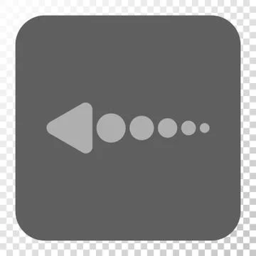 Arrow Left Rounded Square Button Stock Illustration