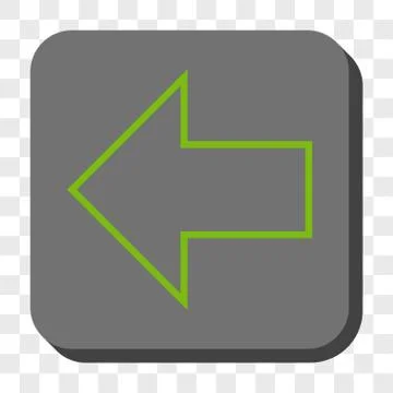 Arrow Left Rounded Square Button 스톡 일러스트