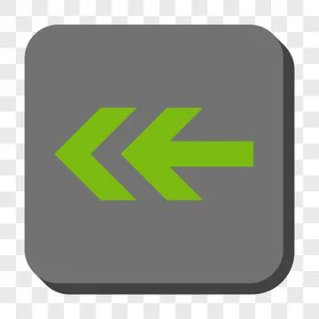 Arrow Left Rounded Square Button 스톡 일러스트