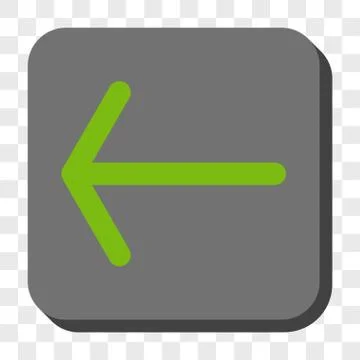 Arrow Left Rounded Square Button 스톡 일러스트