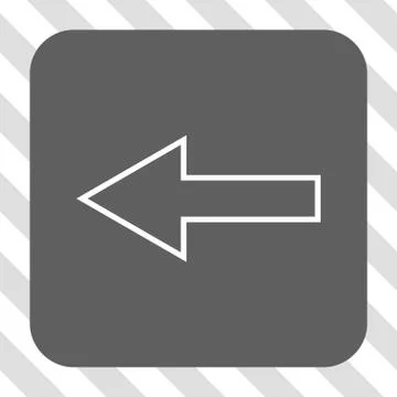 Arrow Left Rounded Square Button Illustrazione stock