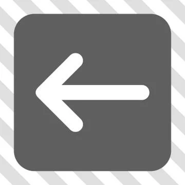 Arrow Left Rounded Square Button 스톡 일러스트